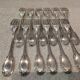 12 silver-plated dessert forks, Louis XVI style, silversmith OD