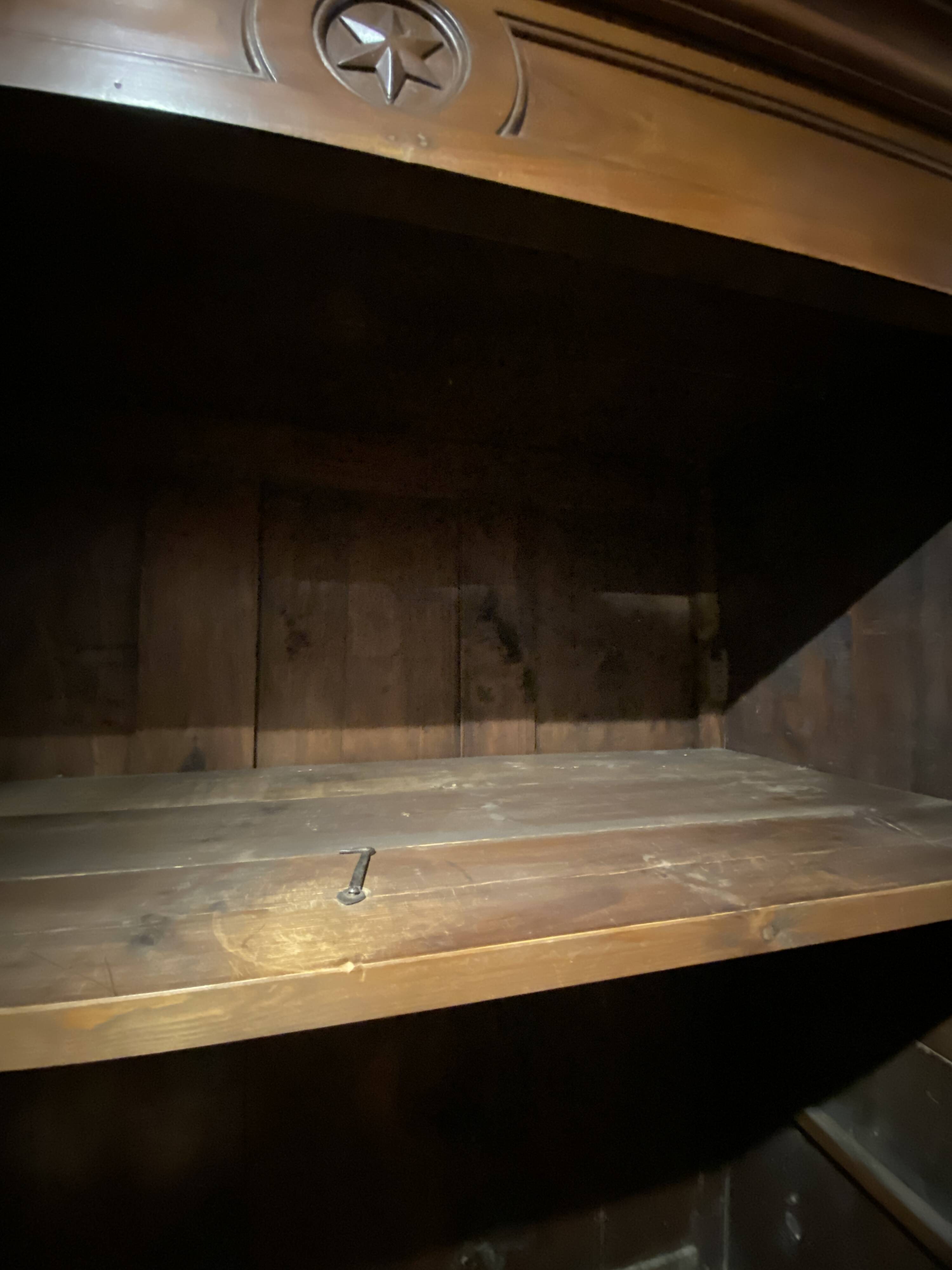 Solid wood wardrobe, country style