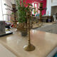Old brass candle holder