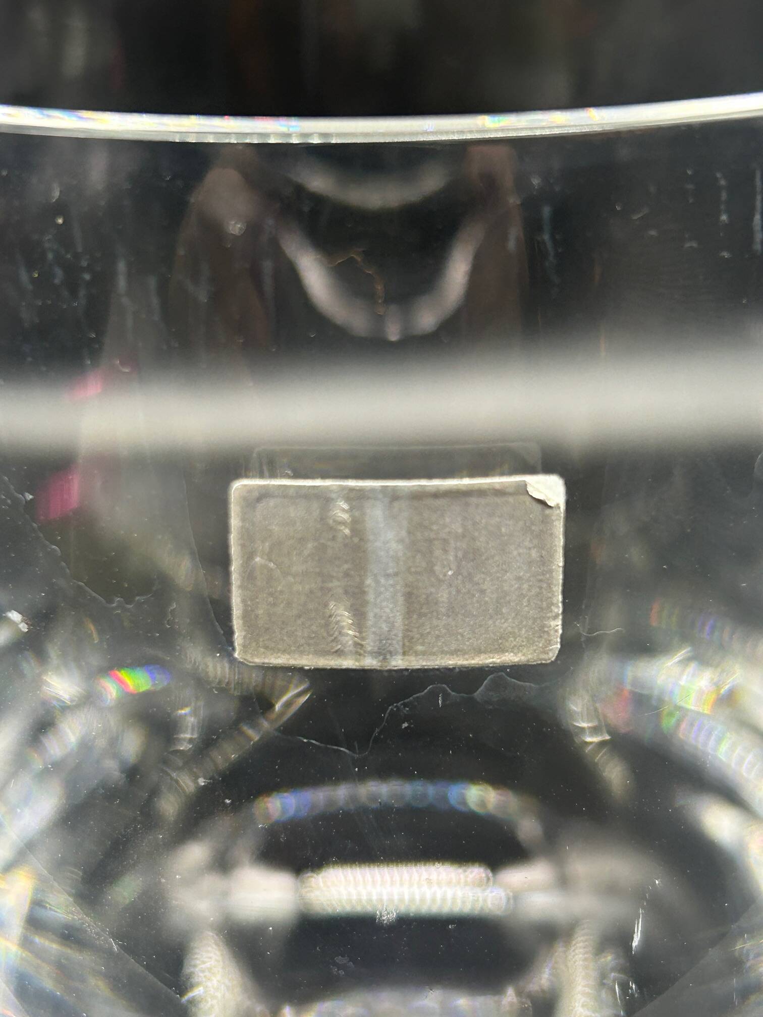 Scandinavian crystal ice bucket 1970