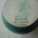 Green/duck blue ceramic milk jug