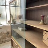 XXL oak display cabinet