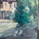 Painting "The Queen's Hamlet" - Versailles, signed