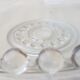 Beaded glass dish