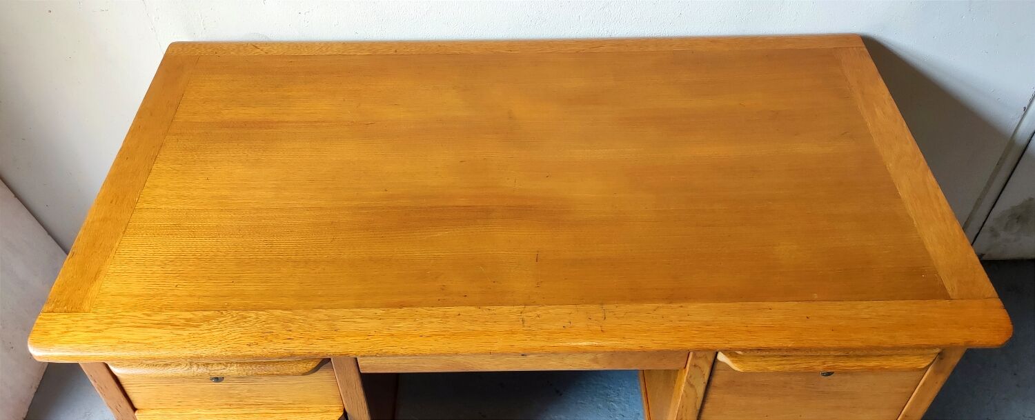 Scandinavian light oak desk