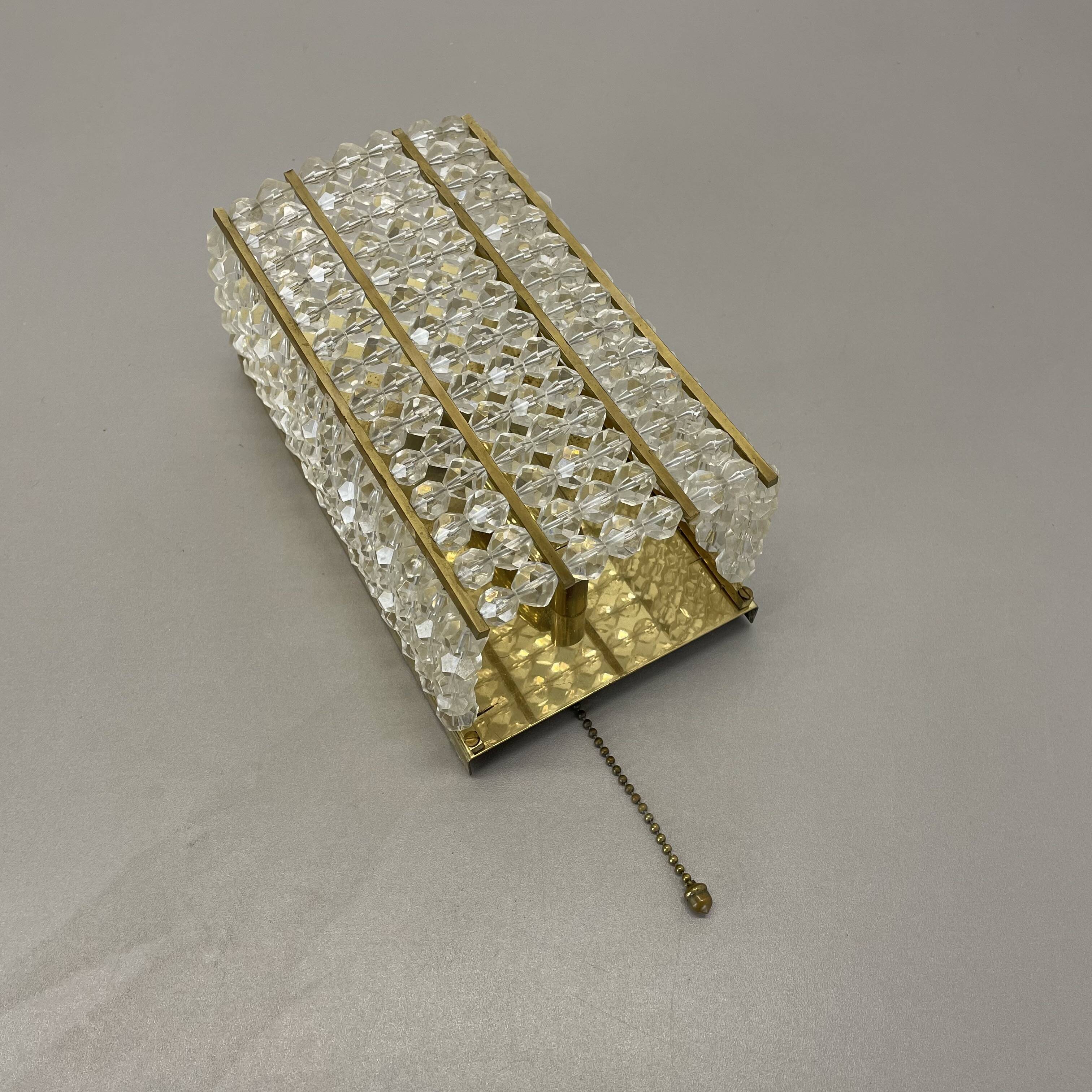 brass and aryl glass wall light sconce by Emil Stejnar, Austria, 1950s