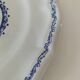 Gien plate – Rouen decor with tapered valances – Old stamp 1920