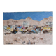 Oil on canvas colorful village