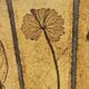 Round coffee table herbarium Roger Capron, Vallauris - ceramic and wooden structure