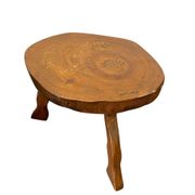 Table d'appoint/piédestal vintage en bois pour plantes