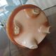 Antique faience barbotine vase