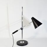 Adjustable desk lamp large model chrome and black
