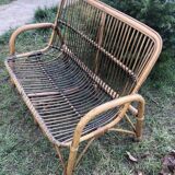 Vintage bamboo bench