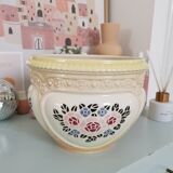 Hidden vase planter pot in slip manufactured by Bruyne (Fives-Lille)
