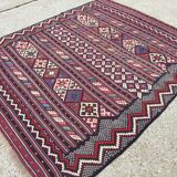 Vintage Turkish Kilim Rug 210x160cm shabby chic wool, country home, boho