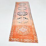 3x10 Turkish Vintage Runner Rug, 90x300Cm