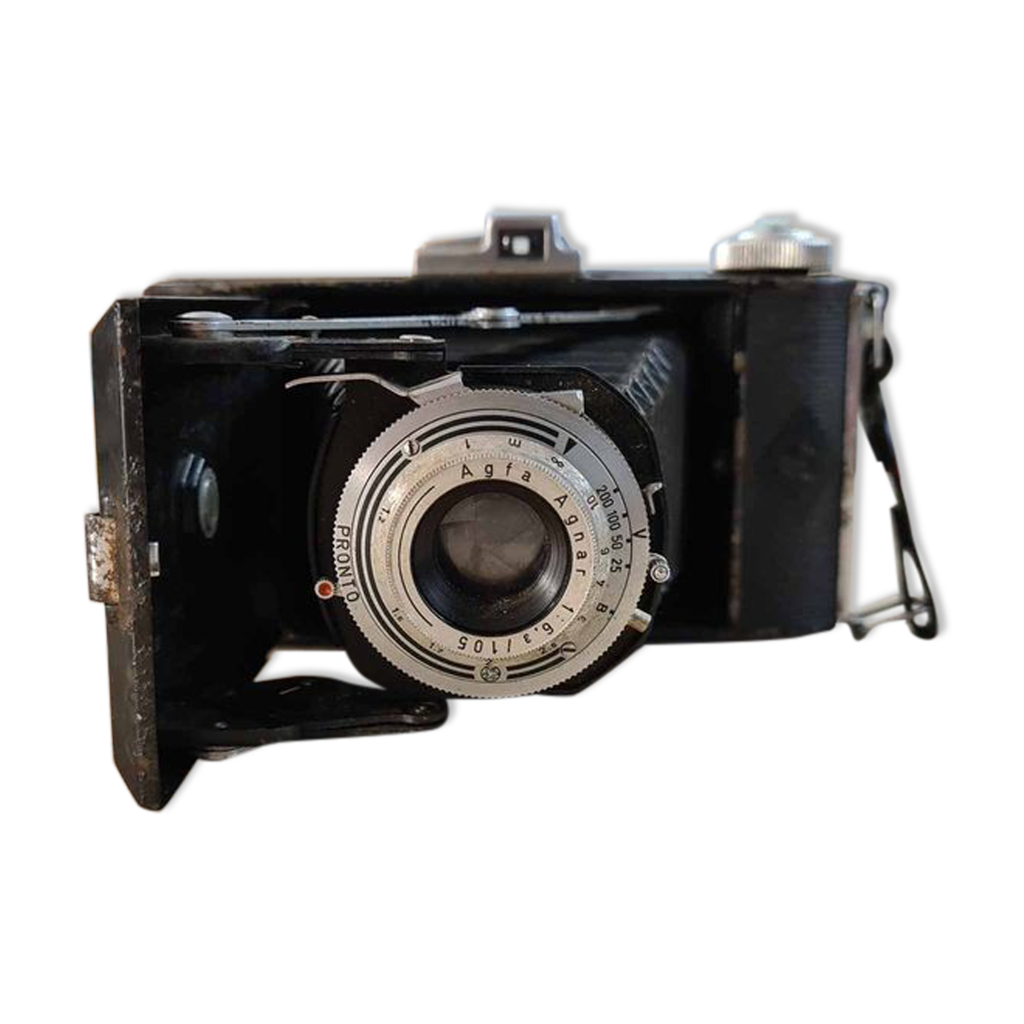 Appareil photo argentique à soufflet Agfa Record - Label Emmaüs