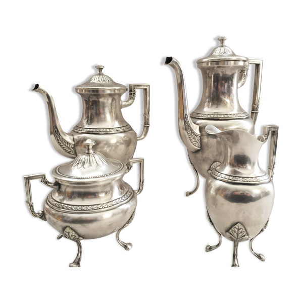 Service a thé & café jugendstil wmf 1910 art nouveau plaqué argent