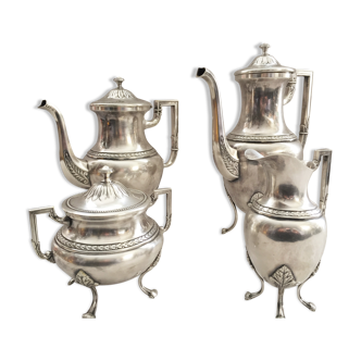 Tea & coffee service pieces jugendstil wmf 1910 art nouveau plaqué silver