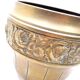Pot brass or bronze decorations pink decoration flower plant