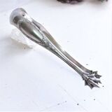 Ice cube pliers or sugar in's feet chiseled silver metal and punches