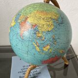 Luminous terrestrial globe Tarride Audoux and Minet