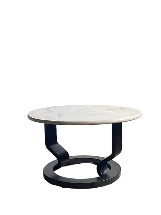 Table basse marmorino postmoderne suédoise, années 1980