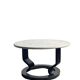 Table basse marmorino postmoderne suédoise, années 1980