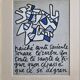 Screenprint after Jean Dubuffet framed under glass 26 cm by 32 cm