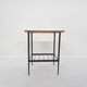 Teak and metal side table, The Netherlands 1950's