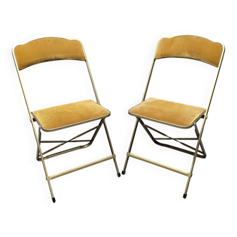 Pair of 70s folding chairs