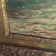 Vintage French art painting by Paul Emile Lecomte - oil on panel