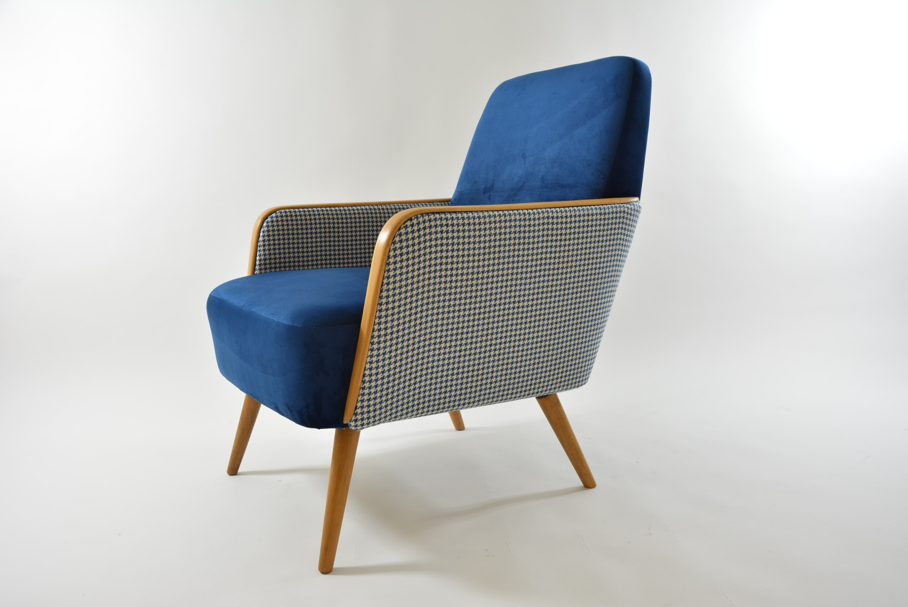 Square chair velvet hen's feet