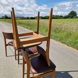 Set of 4 vintage Scandinavian chairs