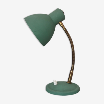 Lampe de bureau en métal vert