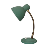 Green metal desk lamp