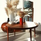 Round teak coffee table - Johannes Andersen - CF Christensen from Silkeborg
