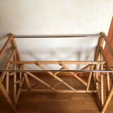 Bamboo and vintage rattan console