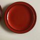 Set of 10 plates Hertha Bengtson Rosenthal 1970 in red stoneware.