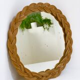 Miroir en rotin 30cm