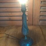 Lampe de chevet albâtre gypse ancienne vintage