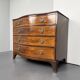 Antique Georg III mahogany serpentine chest of drawers, England, 1780s