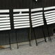 Suite de 4 chaises pliantes de jardin