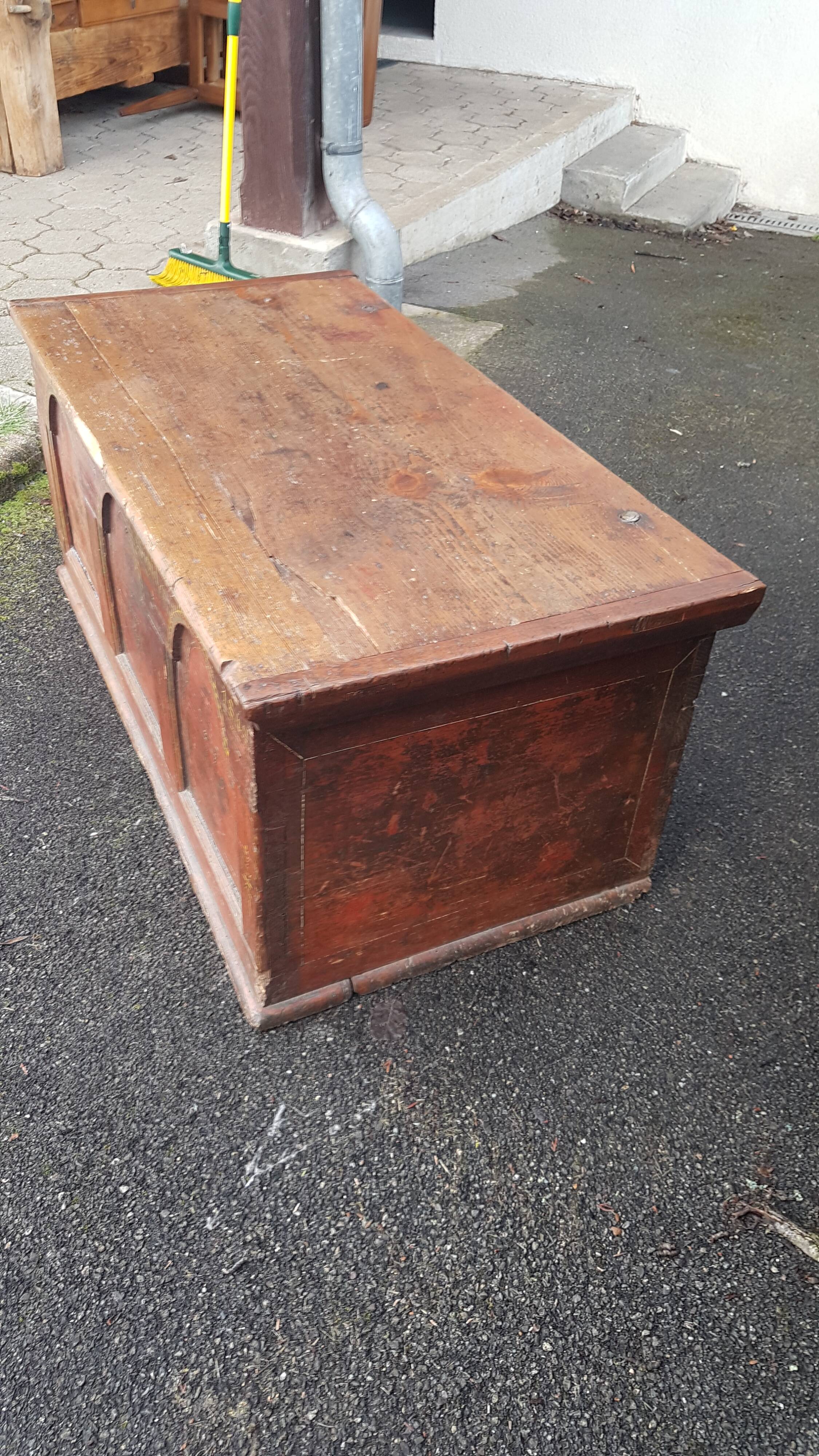 Trunk chest dated 1849