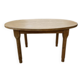Table de ferme ovale en chêne, 1960