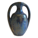 Iridescent Pierrefonds stoneware amphora vase, Art Deco, 1930, signed