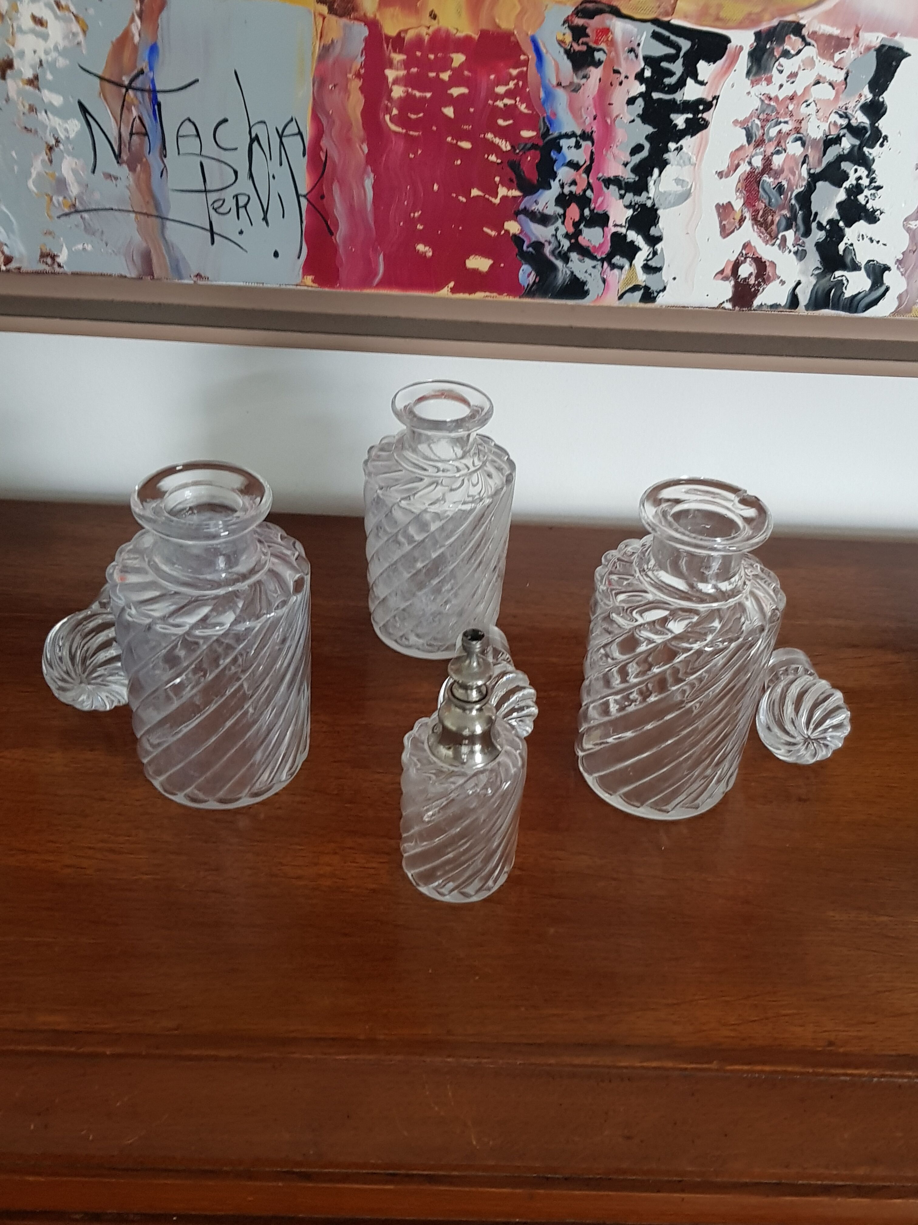 Série de 4 flacons de parfum