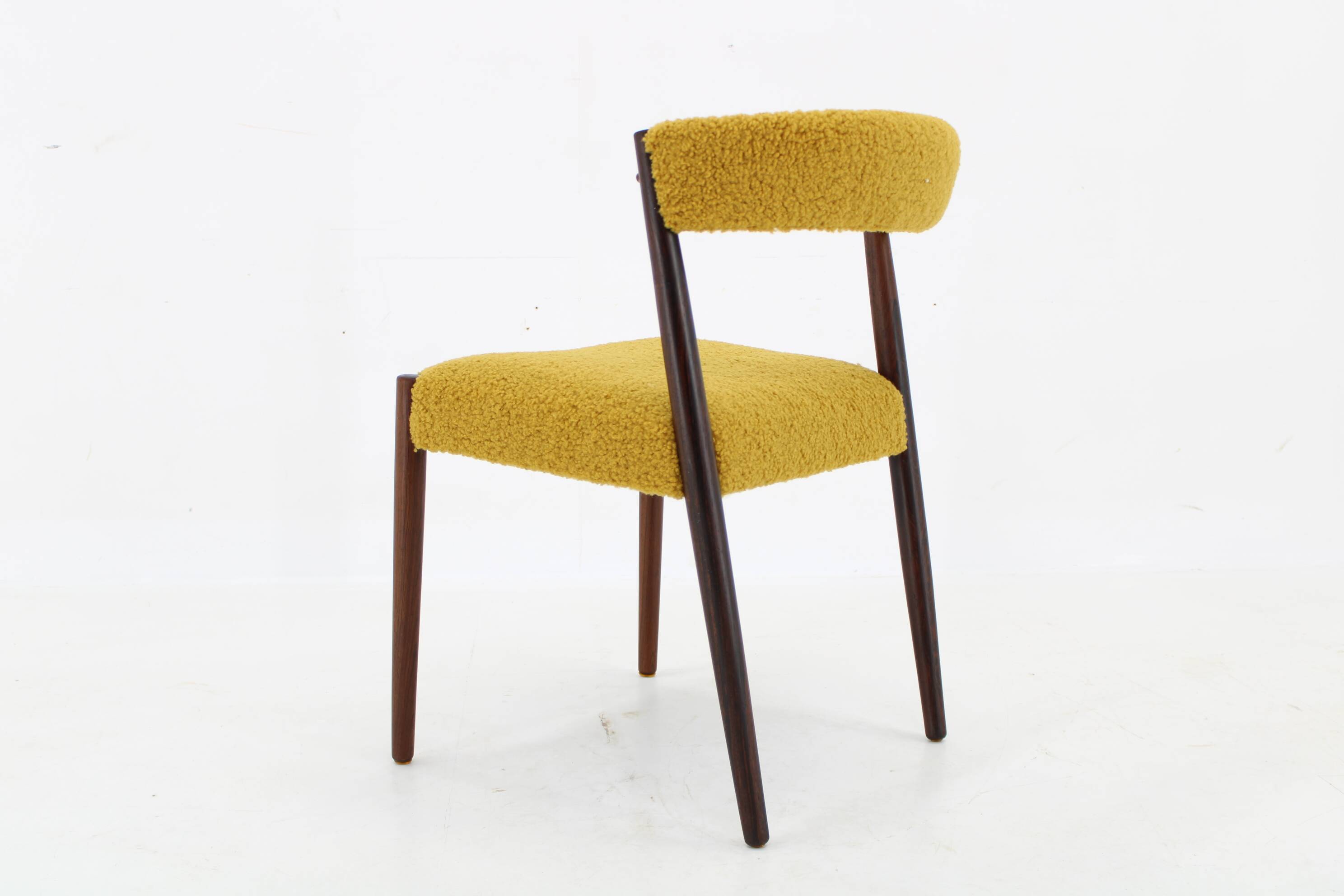 1960s Danish Teak Desk Chair, Restored