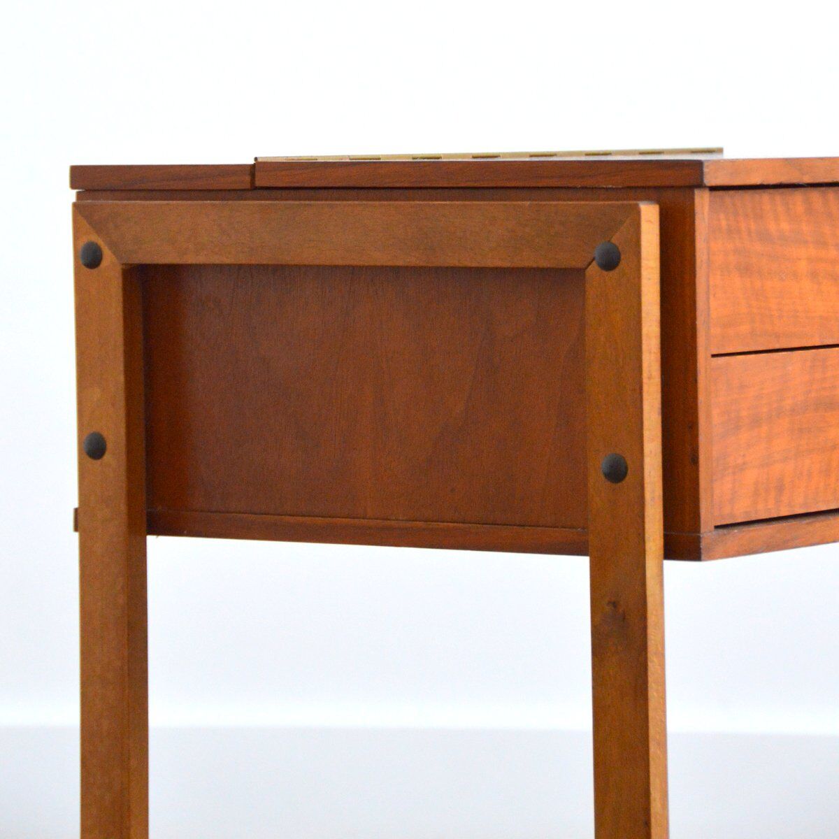 Scandinavian sewing box teak 1960s