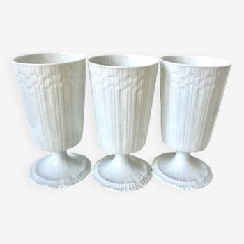 3 tasses mazagrans porcelaine de Limoges